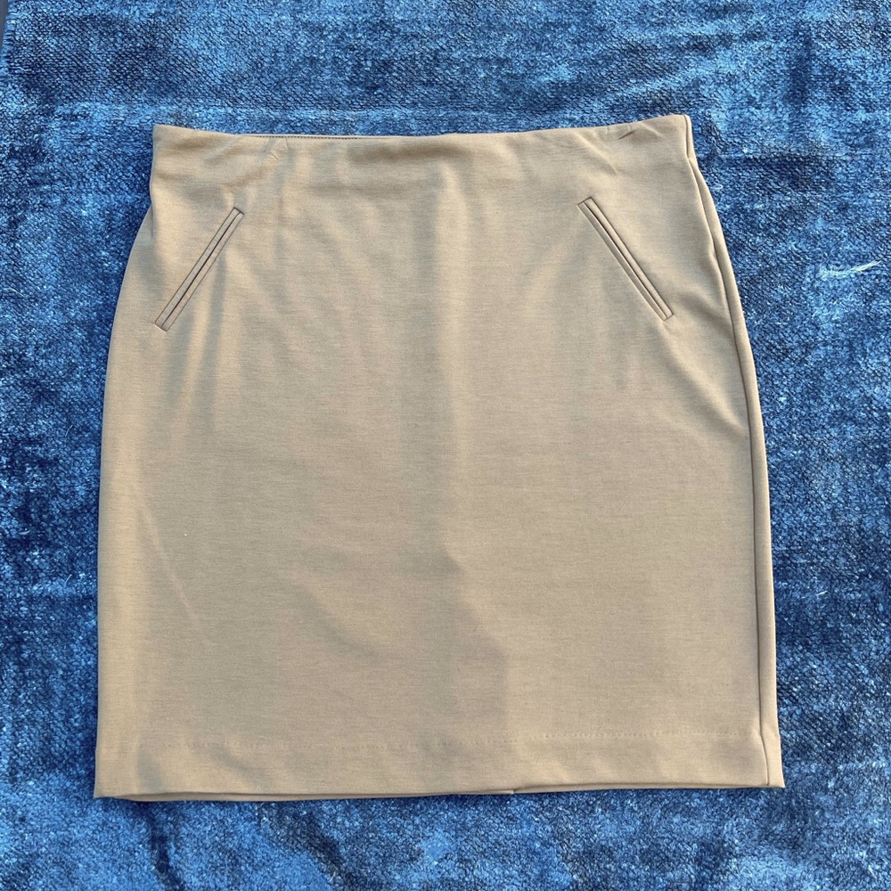 Tan Pencil Skirt